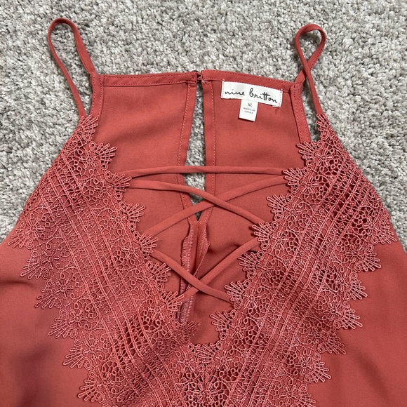 Nine Britton Araminta Lace Detail Blouse - Picture 3 of 4